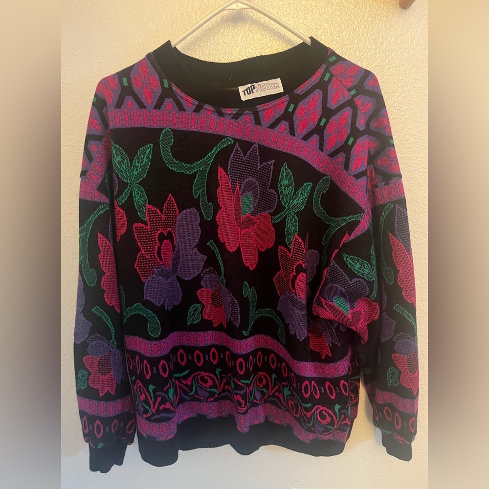 Floral Crewneck Sweater